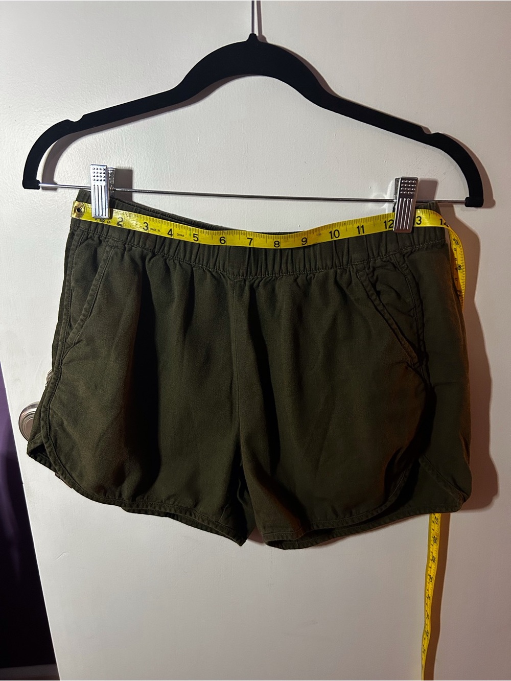 Madewell Army Green Pull-on Shorts